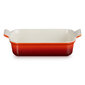 Le Creuset suorakulmainen Heritage kivitavarat 26x19cm / 2,4L oranssi hinta ja tiedot | Uunivuoat ja leivontavälineet | hobbyhall.fi