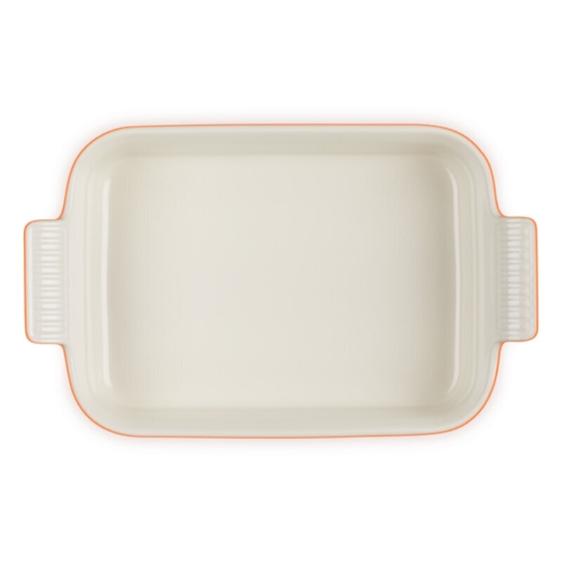 Le Creuset suorakulmainen Heritage kivitavarat 26x19cm / 2,4L oranssi hinta ja tiedot | Uunivuoat ja leivontavälineet | hobbyhall.fi