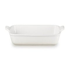 Le Creuset suorakulmainen Heritage kivitavarat 26x19cm / 2,4L valkoinen hinta ja tiedot | Uunivuoat ja leivontavälineet | hobbyhall.fi