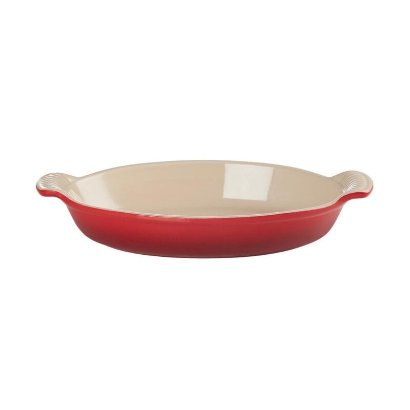 Le Creuset Oval Roasting Bowl Heritage 28cm / 1,6L punainen hinta ja tiedot | Uunivuoat ja leivontavälineet | hobbyhall.fi