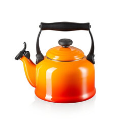 Le Creuset Perinteinen teekannu 2,1L oranssi hinta ja tiedot | Kahvipannut ja teekannut | hobbyhall.fi