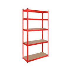 metallinen säilytysteline 180x90x40, punainen hinta ja tiedot | Varastohyllyt | hobbyhall.fi