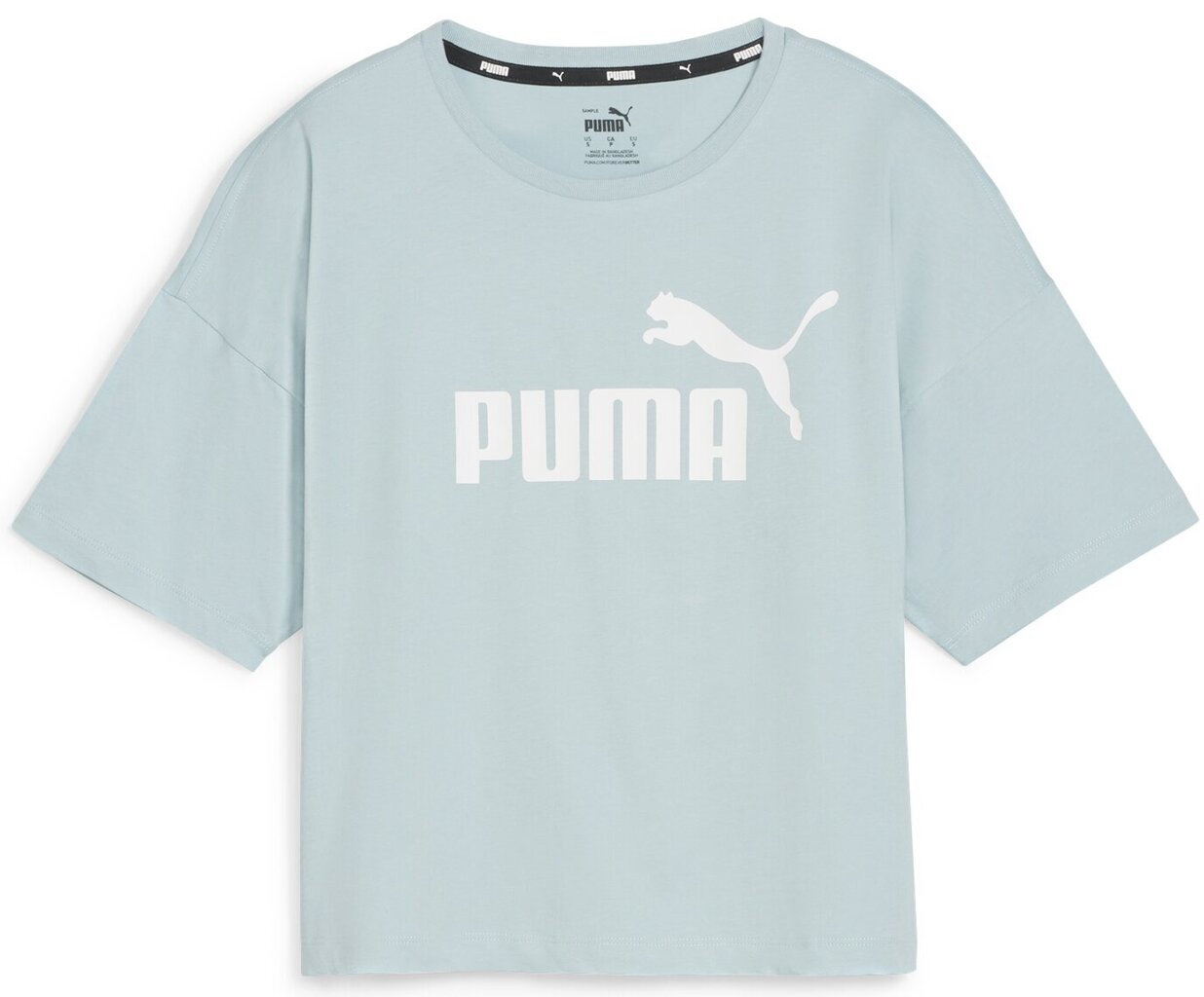 Puma Pusero Ess Cropped Logo Mint 586866 22 586866 22/M hinta ja tiedot | Naisten T-paidat | hobbyhall.fi