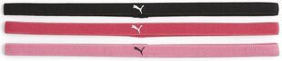 Puma Pääpanta AT Sportbands Womens (3pcs) Black Pink 053491 23 053491 23 hinta ja tiedot | Naisten urheiluvaatteet | hobbyhall.fi