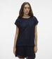 Vero Moda naisten t-paita 10304457*01, laivastonsininen 5715513172155 hinta ja tiedot | Naisten T-paidat | hobbyhall.fi