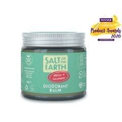 Muoviton luonnollinen voidedeodorantti Salt of the Earth Meloni + Kurkku, 60 g hinta ja tiedot | Deodorantit | hobbyhall.fi