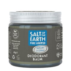 Muoviton miesten luonnollinen voidedeodorantti Salt of the Earth Pure Armour, 60 g hinta ja tiedot | Deodorantit | hobbyhall.fi