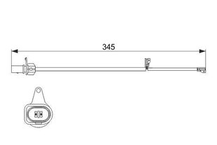 BOSCH Jarrupalojen kulumisanturi 1987474507 4G0615121C hinta ja tiedot | Lisätarvikkeet autoiluun | hobbyhall.fi