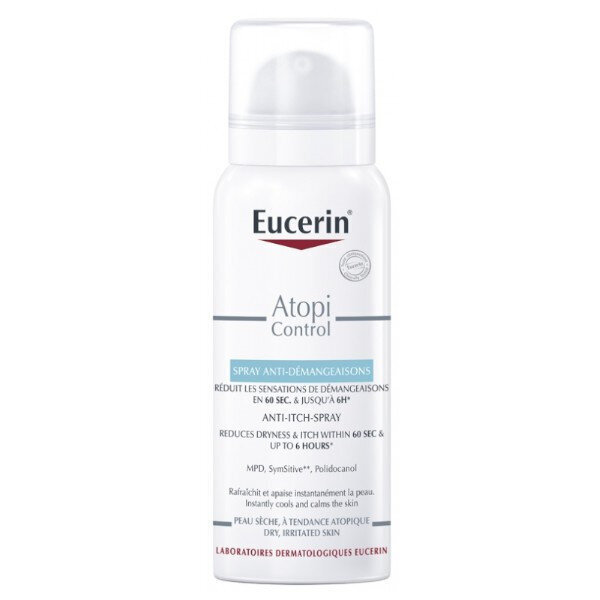 Eucerin Atopi Control Anti-Itch vartalosuihke 50 ml hinta ja tiedot | Vartalovoiteet ja -emulsiot | hobbyhall.fi