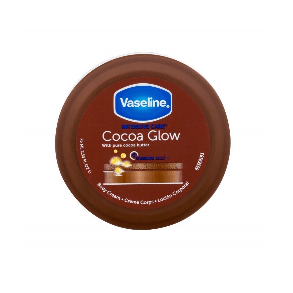 Vartalovoide Vaseline Moisturizing Cream Cocoa, 75 ml hinta ja tiedot | Vartalovoiteet ja -emulsiot | hobbyhall.fi
