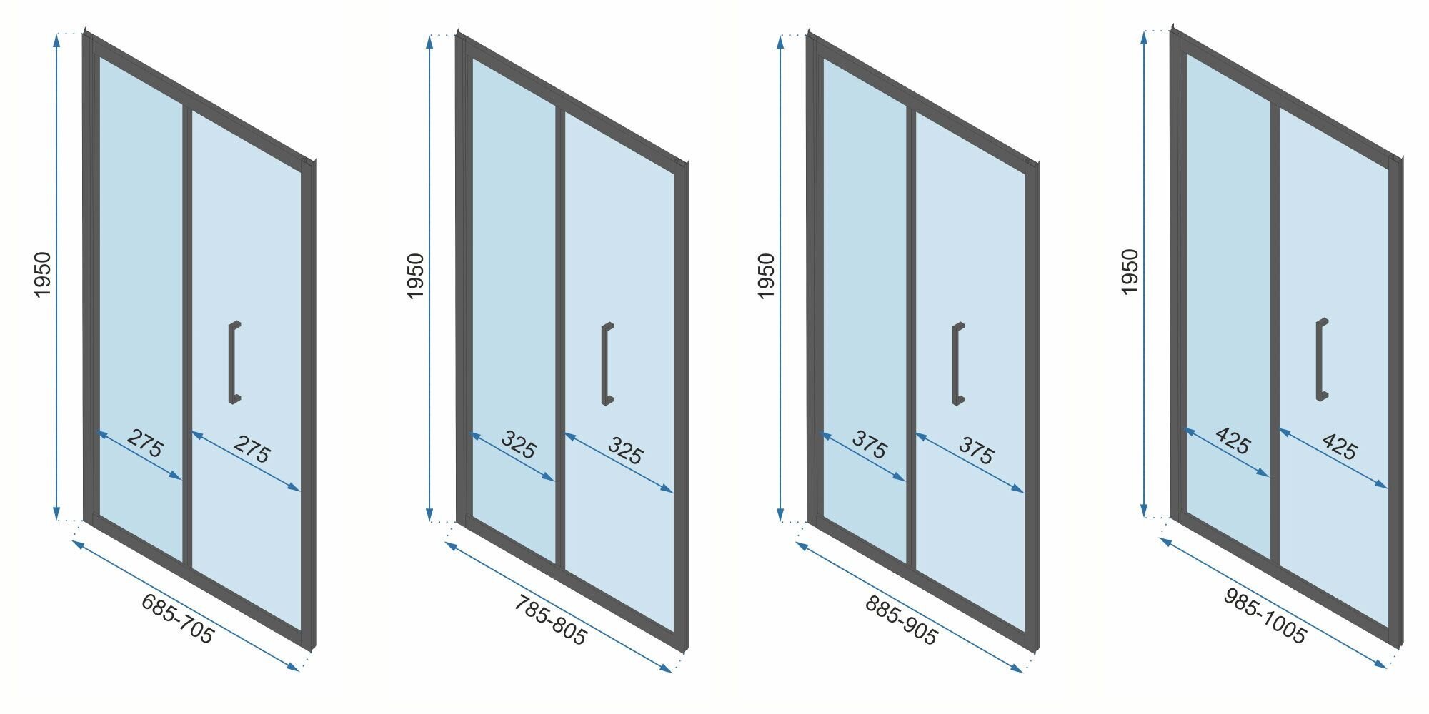 Suihkukaappi Rea Rapid Fold 100 x 90 hinta ja tiedot | Suihkukaapit ja suihkunurkat | hobbyhall.fi