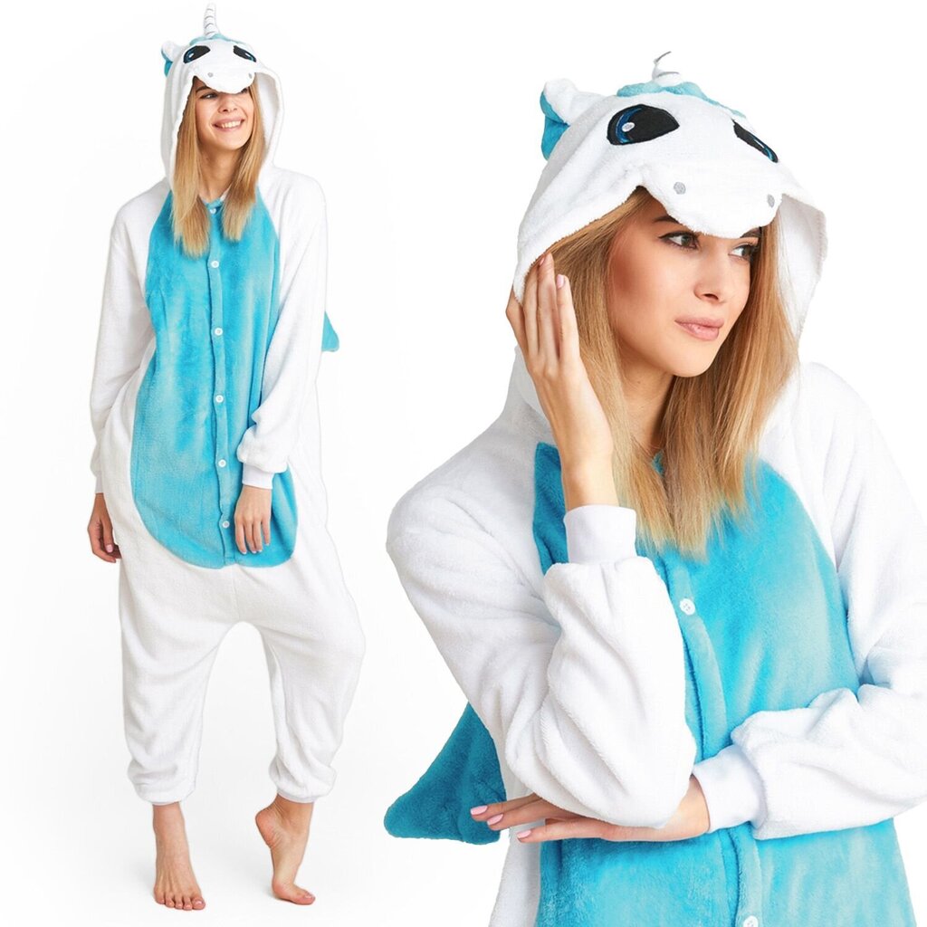 Kigurumi -haalarit yksisarvinen sininen m hinta ja tiedot | Yöasut ja pyjamat | hobbyhall.fi