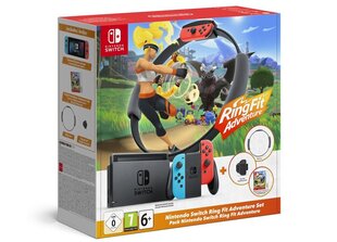 Pelikonsoli Nintendo Switch + Ring Fit Adventure hinta ja tiedot | Pelikonsolit | hobbyhall.fi