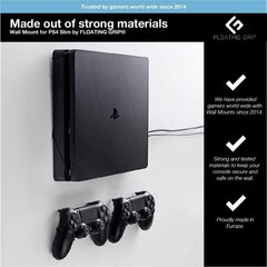FLOATING GRIP® PlayStation 4 Slim seinäteline hinta ja tiedot | Pelikonsolitarvikkeet | hobbyhall.fi