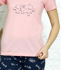 ~LAP n TS+SH puzzle v.kiri 585263 01, vaalea pinkki/laivastonsininen 585263*01-XL hinta ja tiedot | Yöasut ja pyjamat | hobbyhall.fi