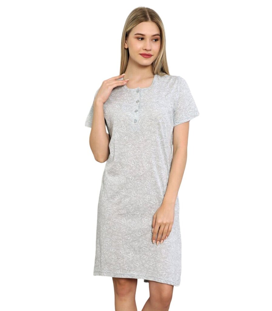 ~LAP n l/öösärk v.liblikad 585289 01, vaalean harmaa/valkoinen 585289*01-XL hinta ja tiedot | Yöasut ja pyjamat | hobbyhall.fi