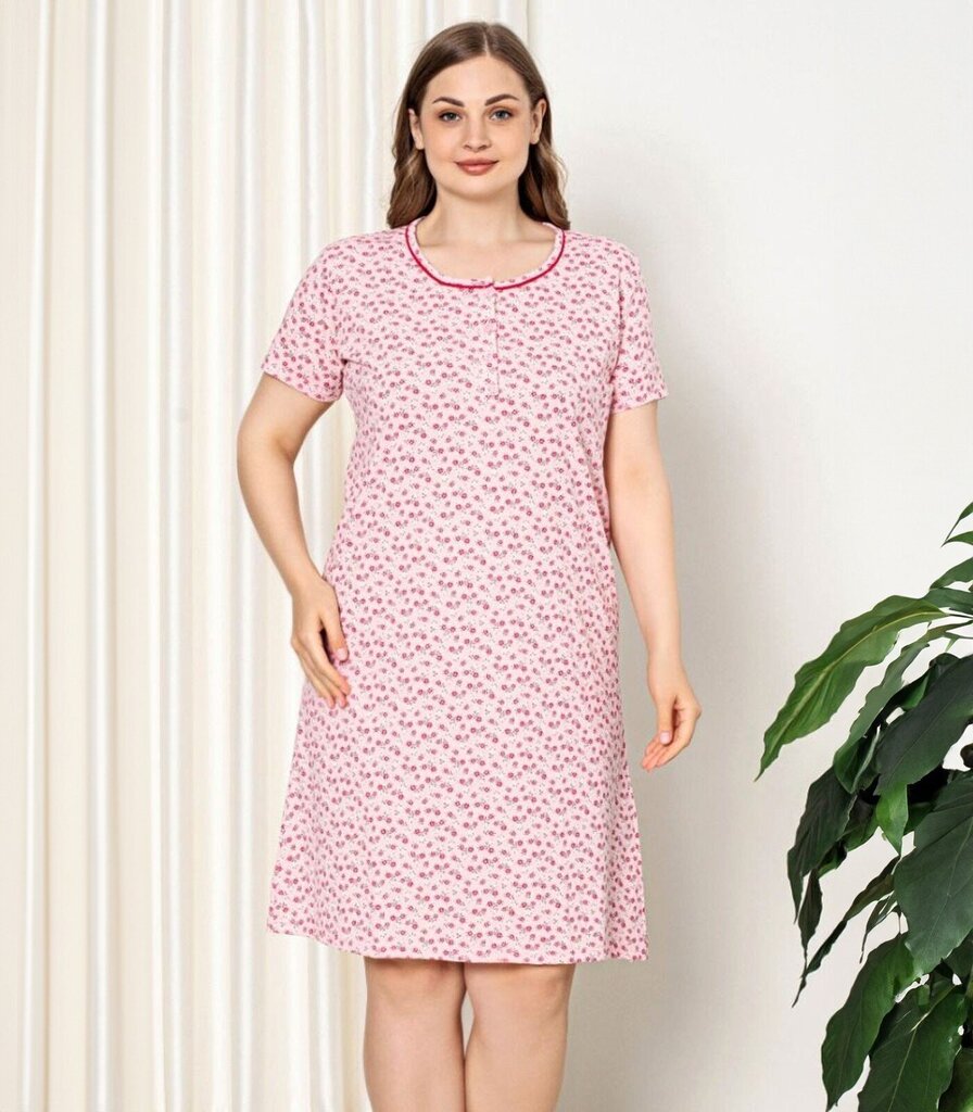 ~LAP n l/öösärk v.lilled 586298 01, vaalea pinkki/vihreä 586298*01-XL hinta ja tiedot | Yöasut ja pyjamat | hobbyhall.fi