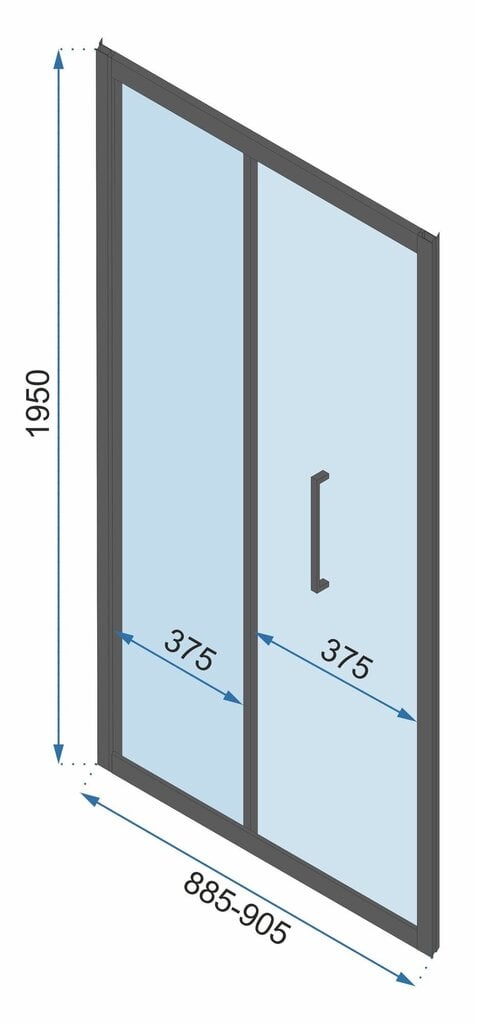 Suihkukaappi Rea Rapid Fold Kulta 90x80 hinta ja tiedot | Suihkukaapit ja suihkunurkat | hobbyhall.fi