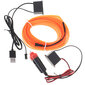 Autojen taustavalaistus LED, USB, 5 m, oranssi hinta ja tiedot | Polttimot | hobbyhall.fi