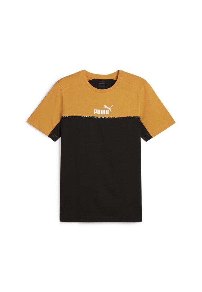 Puma T-Paita Ess Block X Tape Black Yellow 673341 91 673341 91/S hinta ja tiedot | Miesten T-paidat | hobbyhall.fi