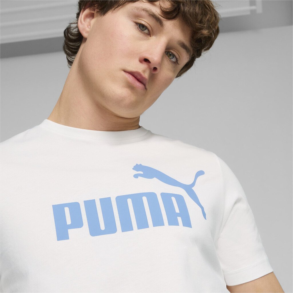 Ess logo tee puma 58666735 vīriešiem balta miehet valkoinen 58666735 hinta ja tiedot | Miesten T-paidat | hobbyhall.fi