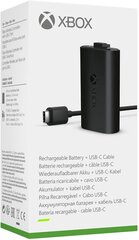 Microsoft Xbox X -peliohjain akku + USB-C-kaapeli hinta ja tiedot | Microsoft Tietokoneet ja pelaaminen | hobbyhall.fi
