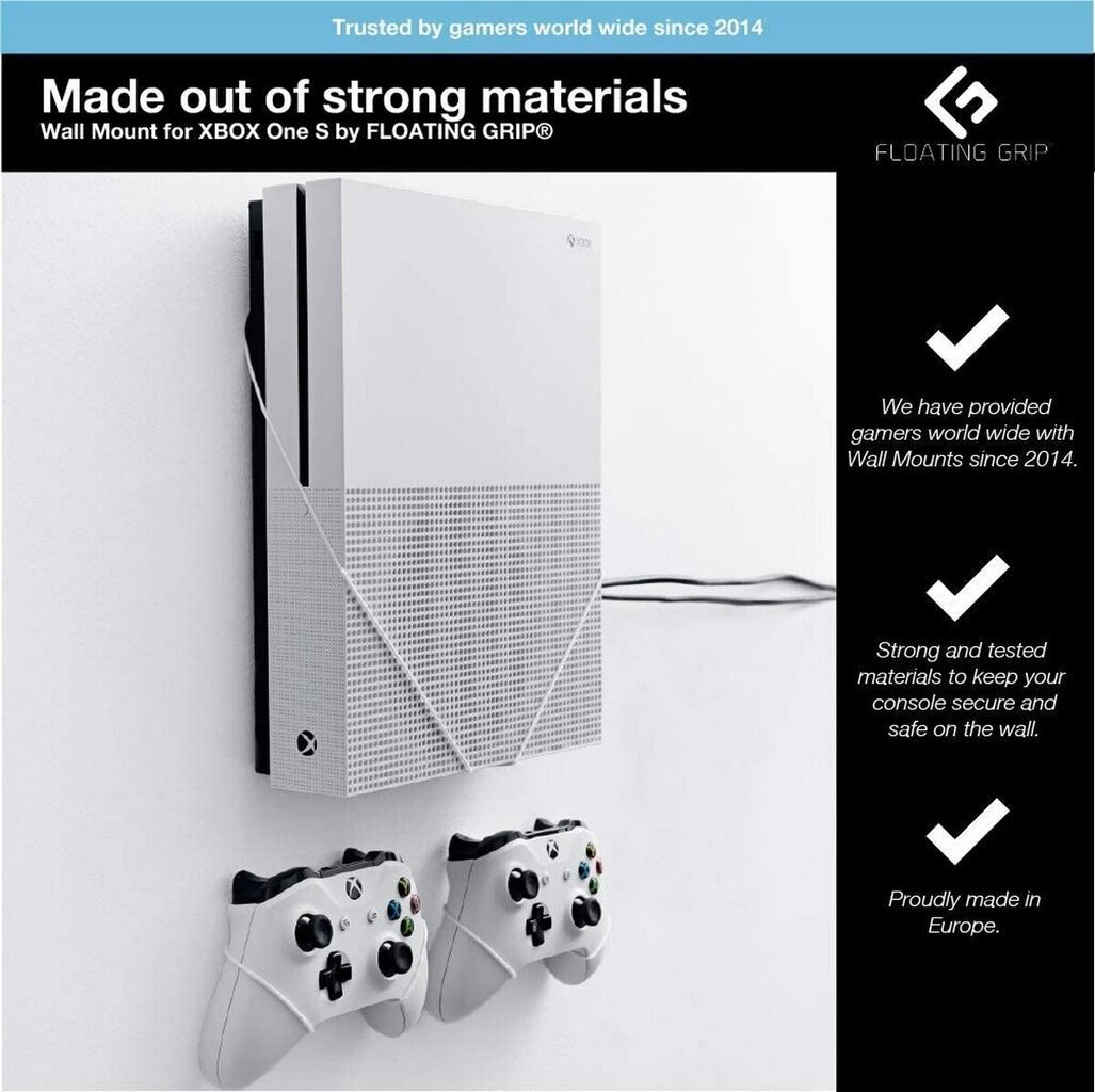 FLOATING GRIP® Xbox One S seinäteline hinta ja tiedot | Pelikonsolitarvikkeet | hobbyhall.fi