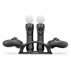 NITHO Latausasema PS4 PS Move hinta ja tiedot | Pelikonsolitarvikkeet | hobbyhall.fi