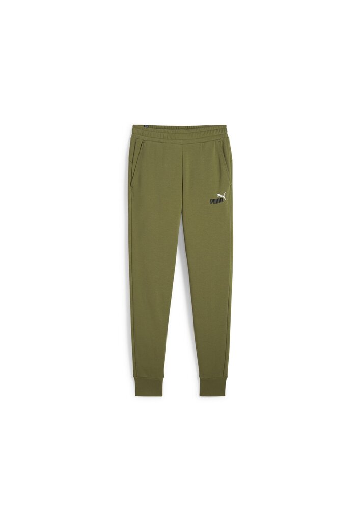 Puma Urheiluhousut Ess+ 2 Col Logo Pants Green 586768 35 586768 35/M hinta ja tiedot | Miesten urheiluvaatteet | hobbyhall.fi