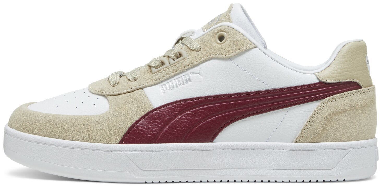 Puma Jalkineet Caven 2.0 Lux Sd White Bordeaux Cream 395080 01 395080 01/12 hinta ja tiedot | Miesten urheilu- ja vapaa-ajan kengät | hobbyhall.fi