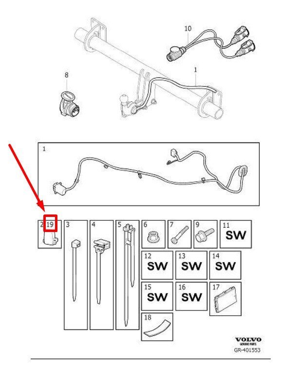 VOLVO S60 MK3 Sulake 40 A A Aito 31346535 hinta ja tiedot | Lisätarvikkeet autoiluun | hobbyhall.fi