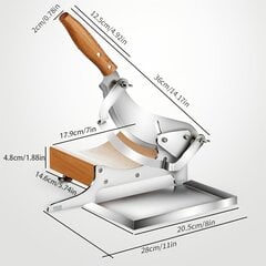 '1 kpl säädettävä ruostumattomasta teräksestä valmistettu kiinalainen lääkeleikkuri kumisella puisella pohjalla ja teroitustikulla ' hinta ja tiedot | Keittiövälineet | hobbyhall.fi