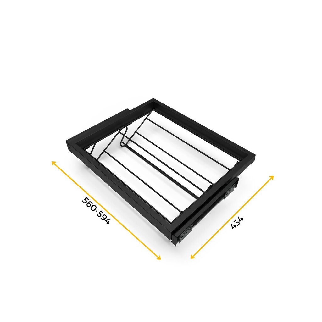 Hack kenkälaatikko, 600 mm moduuli, musta hinta ja tiedot | Kaapit | hobbyhall.fi