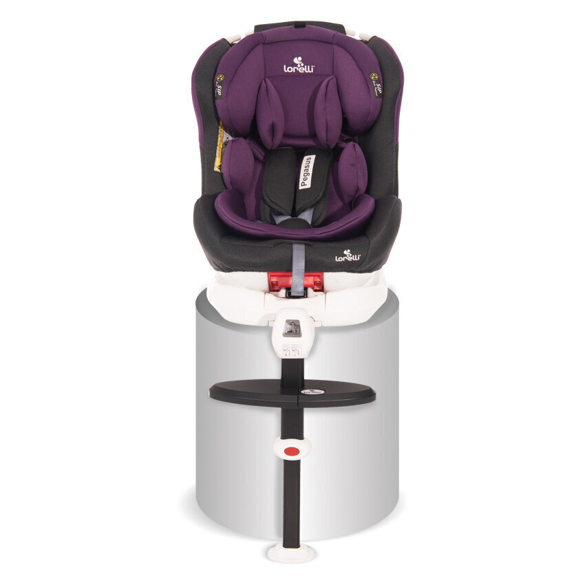 Turvaistuin Lorelli Pegasus, Isofix, 0-36 kg, harmaa & violetti. hinta ja tiedot | Turvaistuimet | hobbyhall.fi