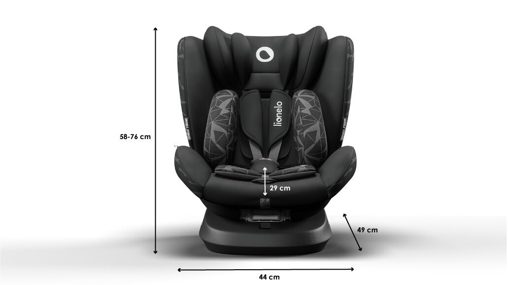 Lionelo Bastiaan One turvaistuin ISOFIX, 0 - 36 kg, musta hinta ja tiedot | Turvaistuimet | hobbyhall.fi