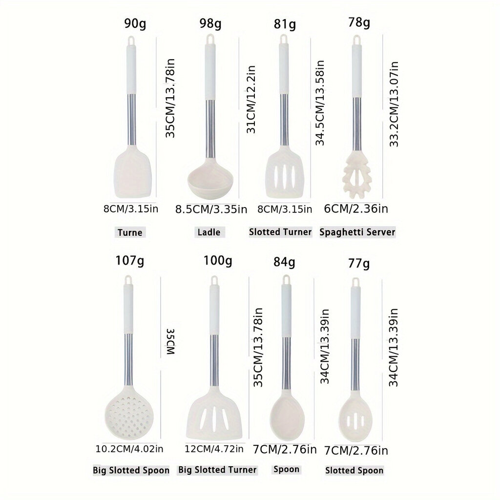'15 kpl silikoninen keittiövälinesarja' hinta ja tiedot | Keittiövälineet | hobbyhall.fi
