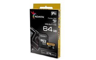 Adata AUSDX64GUII3CL10-CA1 hinta ja tiedot | Kameran muistikortit | hobbyhall.fi