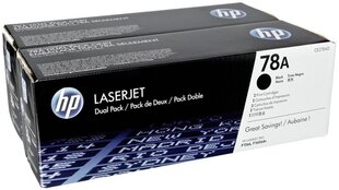 HP 2x Toner CE278A black HV hinta ja tiedot | Laserkasetit | hobbyhall.fi