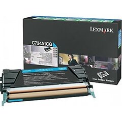 Lexmark - Toner Optra C73x/X73x Cyan 6K C734A1CG hinta ja tiedot | Laserkasetit | hobbyhall.fi