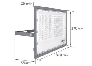 Valonheitin - LED halogeeni 200W - Harmaa - Kylmä valkoinen (6500K) - 3 vuoden takuu hinta ja tiedot | Taskulamput ja valonheittimet | hobbyhall.fi