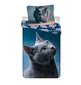 Jerry Fabrics lasten vuodevaatesetti Cat Dark 140×200 cm, 2-osainen hinta ja tiedot | Vuodevaatteet lapsille | hobbyhall.fi