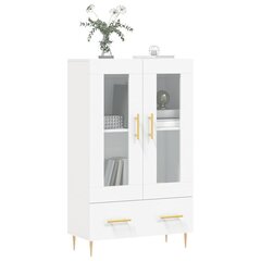 vidaXL Kaappi valkoinen 69,5x31x115 cm tekninen puu hinta ja tiedot | Olohuoneen kaapit ja lipastot | hobbyhall.fi