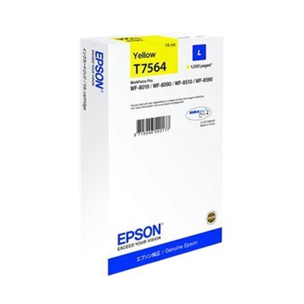 -EPSON WF-8xxx -sarjan mustekasetti L Keltainen hinta ja tiedot | Mustekasetit | hobbyhall.fi