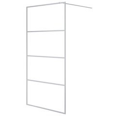 vidaXL Walk-in suihkuseinäke hopea 100x195 cm kirkas ESG-lasi hinta ja tiedot | Suihkuseinät ja -ovet | hobbyhall.fi