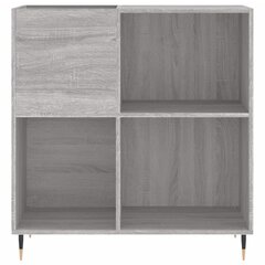 vidaXL LP-levyjen säilytyskaappi harmaa Sonoma 84,5x38x89 cm puu hinta ja tiedot | Olohuoneen kaapit ja lipastot | hobbyhall.fi