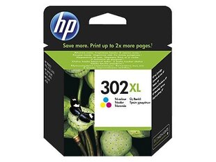 HP 302XL ink cartridge Tri-color hinta ja tiedot | Mustekasetit | hobbyhall.fi