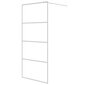 vidaXL Walk-in suihkuseinäke valkoinen 90x195 cm kirkas ESG-lasi hinta ja tiedot | Suihkuseinät ja -ovet | hobbyhall.fi