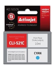 ActiveJet ACC-521C muste (Canon CLI-521C) (sininen) hinta ja tiedot | Mustekasetit | hobbyhall.fi
