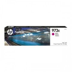 HP 973X riittoisa, magenta, alkuperäinen PageWide -kasetti hinta ja tiedot | Mustekasetit | hobbyhall.fi