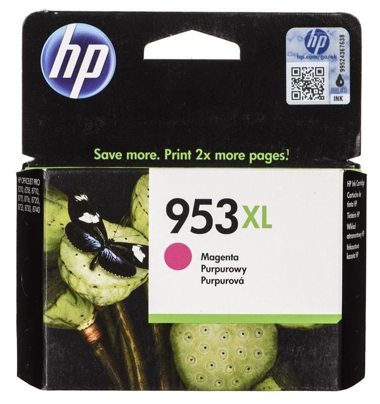 HP Inc. - Muste nro 953XL Magenta F6U17AE hinta ja tiedot | Mustekasetit | hobbyhall.fi